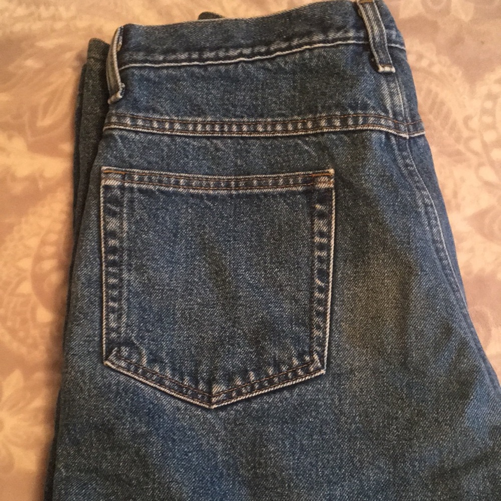 LL Bean insulated jeans. Please note last picture has ink spot near pocket